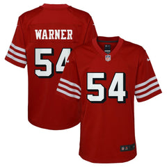 Fred Warner San Francisco 49ers Youth Game Jersey - Scarlet Jerseys