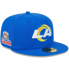 Los Angeles Rams New Era Patch Up 1990 Pro Bowl 59FIFTY Fitted Hat - Royal Hats