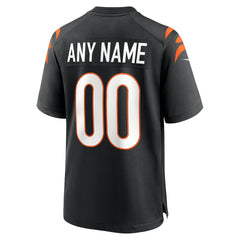 Cincinnati Bengals Game Custom Jersey - Black Jerseys
