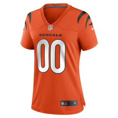 Cincinnati Bengals Women's Alternate Game Custom Jersey - Orange Jerseys