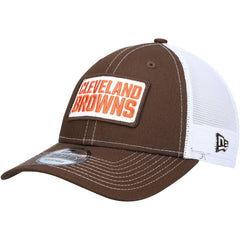Cleveland Browns New Era 9FORTY Trucker Snapback Hat - Brown Hats