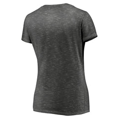 Tampa Bay Buccaneers Women's League Leader Space Dye V-Neck T-Shirt - Charcoal T-shirts