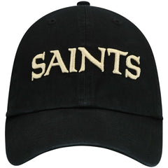 New Orleans Saints '47 Clean Up Script Adjustable Hat - Black Hats