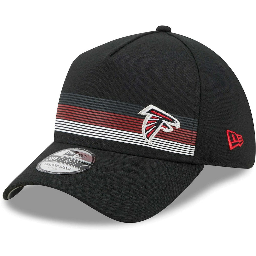 Atlanta Falcons New Era Flawless Stripe 39THIRTY Flex Hat - Black Hats