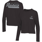Las Vegas Raiders Junk Food Women's Pocket Thermal Long Sleeve T-Shirt - Black T-shirts