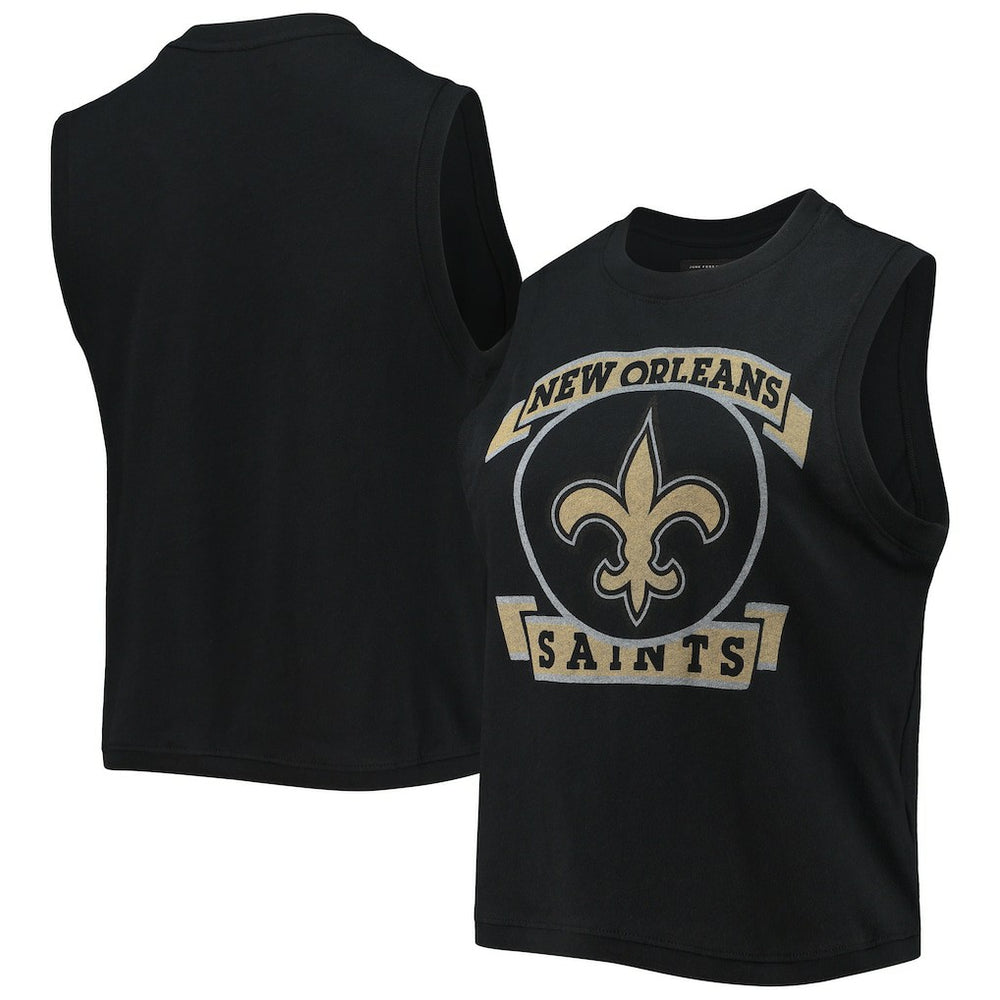New Orleans Saints Junk Food Women's Rib Ranger Muscle Tank Top - Black Tops