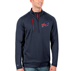 Buffalo Bills Antigua Generation Quarter-Zip Pullover Jacket - Navy/Red Pullover