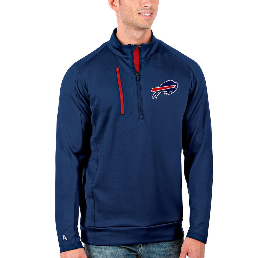 Buffalo Bills Antigua Generation Quarter-Zip Pullover Jacket - Royal/Red Pullover