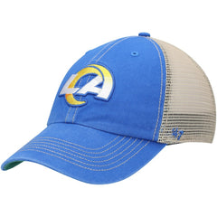 Los Angeles Rams '47 LA Trawler Trucker Clean Up Snapback Hat - Royal/Natural Hats