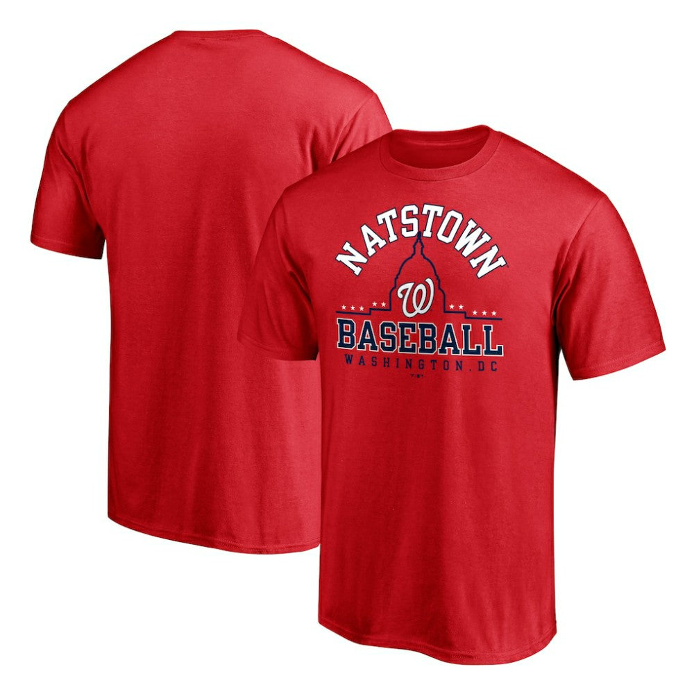 Washington Nationals Fanatics Hometown Logo T-Shirt - Red T-shirts