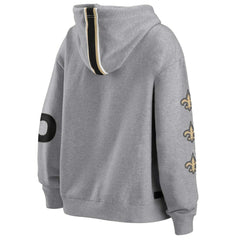 New Orleans Saints WEAR by Erin Andrews Women's Full-Zip Hoodie - Gray Hoodies