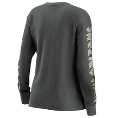 New Orleans Saints WEAR by Erin Andrews Women's Long Sleeve Thermal T-Shirt - Gray T-shirts