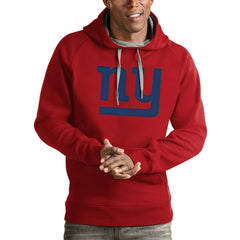 New York Giants Antigua Victory Pullover Hoodie - Red Hoodies
