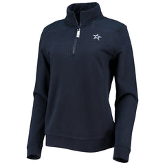 Dallas Cowboys Vineyard Vines Women's Shep Shirt Quarter-Zip Sweatshirt - Navy Sweatshirts