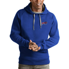 Buffalo Bills Antigua Logo Victory Pullover Hoodie - Royal Hoodies