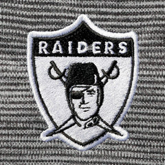 Las Vegas Raiders Antigua Throwback Cycle Quarter-Zip Jacket - Black/Heathered Gray Jackets