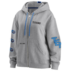 Tennessee Titans WEAR by Erin Andrews Women's Full-Zip Hoodie - Gray Hoodies