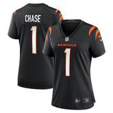 Ja'Marr Chase Cincinnati Bengals Women's Game Jersey - Black Jerseys