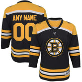Boston Bruins Youth Home Replica Custom Jersey - Black | US 4328536
