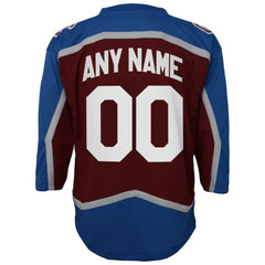Colorado Avalanche Youth Home Custom Replica Jersey - Burgundy | US 4328538
