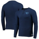 Tennessee Titans Junk Food Thermal Henley Long Sleeve T-Shirt - Navy T-shirts