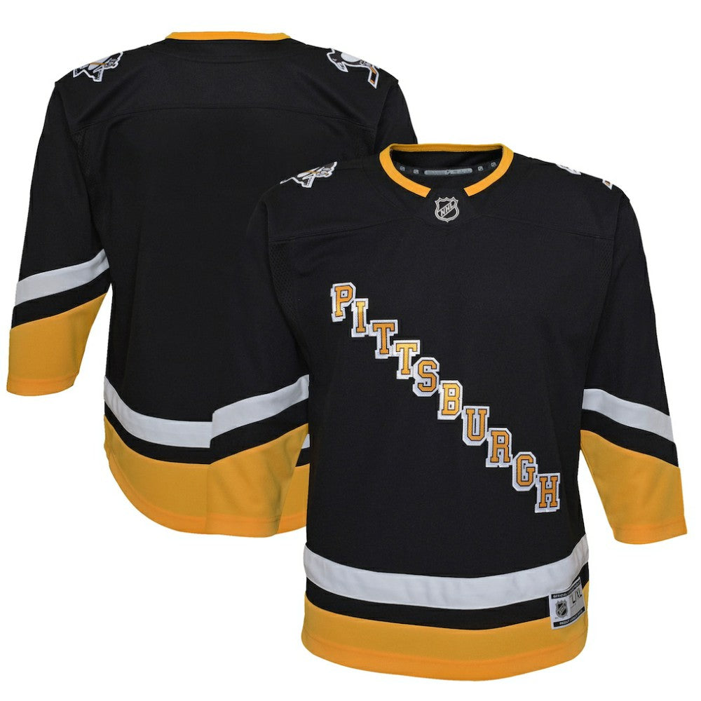 Pittsburgh Penguins Youth 2021/22 Alternate Premier Jersey - Black | US 4331231