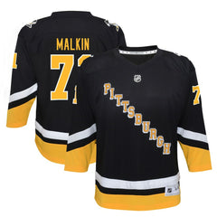 Evgeni Malkin Pittsburgh Penguins Youth 2021/22 Alternate Replica Player Jersey - Black | US 4331281