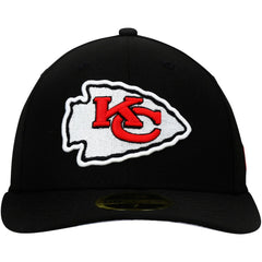 Kansas City Chiefs New Era Omaha Low Profile 59FIFTY Fitted Hat - Black Hats