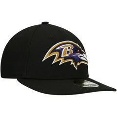 Baltimore Ravens New Era Omaha Low Profile 59FIFTY Fitted Hat - Black Hats