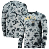 New Orleans Saints New Era Tie-Dye Long Sleeve T-Shirt - Black T-shirts