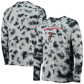Atlanta Falcons New Era Tie-Dye Long Sleeve T-Shirt - Black T-shirts
