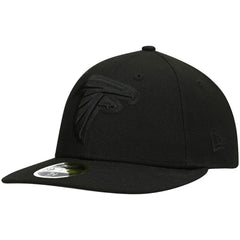 Atlanta Falcons New Era Black on Black Low Profile 59FIFTY II Fitted Hat - Black Hats