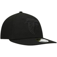 Atlanta Falcons New Era Black on Black Low Profile 59FIFTY II Fitted Hat - Black Hats