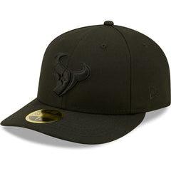 Houston Texans New Era Black on Black Low Profile 59FIFTY II Fitted Hat - Black Hats