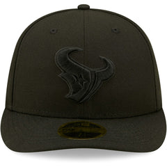 Houston Texans New Era Black on Black Low Profile 59FIFTY II Fitted Hat - Black Hats