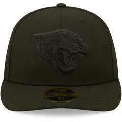 Jacksonville Jaguars New Era Black on Black Low Profile 59FIFTY II Fitted Hat - Black Hats