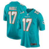 Jaylen Waddle Miami Dolphins Game Player Jersey - Aqua Jerseys