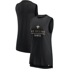 New Orleans Saints Women's True Contender Tank Top - Black Tops