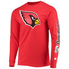 Arizona Cardinals Starter Halftime Long Sleeve T-Shirt - Cardinal T-shirts