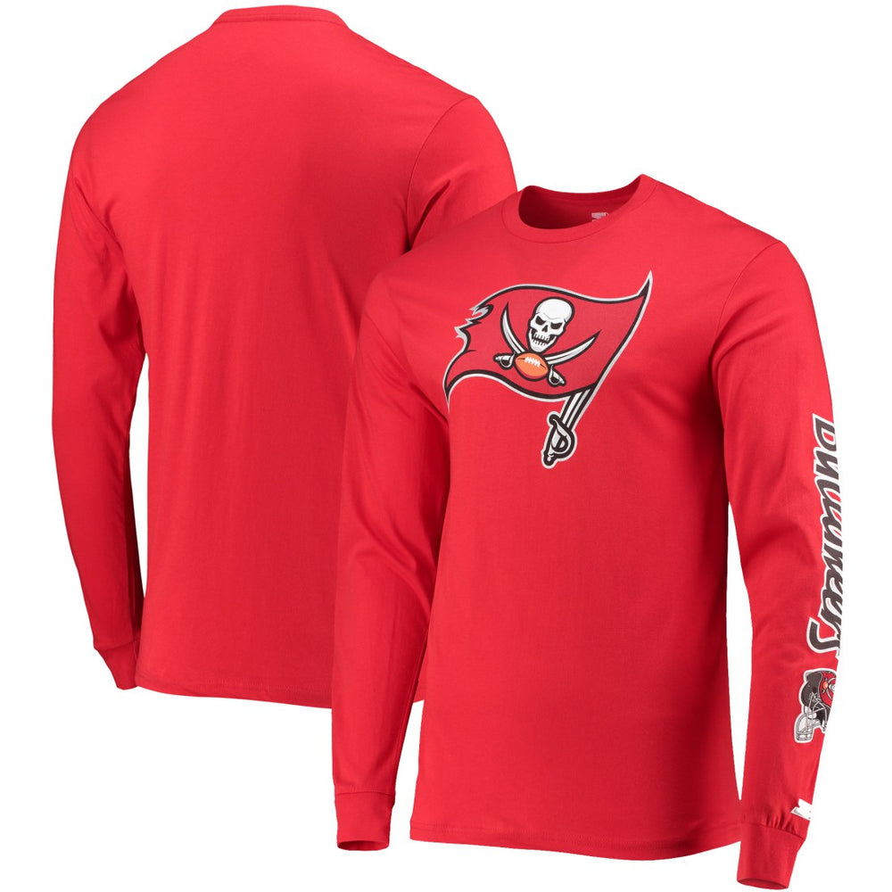 Tampa Bay Buccaneers Starter Halftime Long Sleeve T-Shirt - Red T-shirts