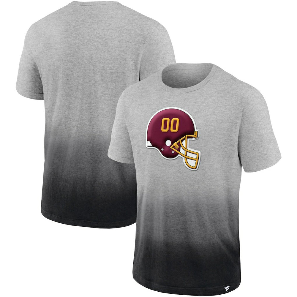 Washington Football Team Team Ombre T-Shirt - Heathered Gray/Black T-shirts