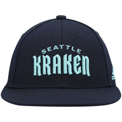 Seattle Kraken adidas Team Snapback Hat - Deep Sea Blue | US 4360152