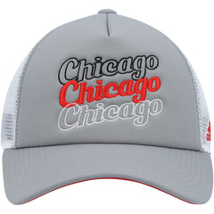 Chicago Blackhawks adidas Women's Foam Trucker Snapback Hat - Gray/White | US 4360295