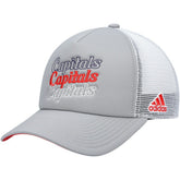 Washington Capitals adidas Women's Foam Trucker Snapback Hat - Gray/White | US 4360324