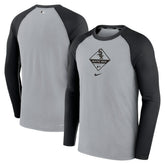 Chicago White Sox Nike Game Authentic Collection Performance Raglan Long Sleeve T-Shirt - Gray/Black T-shirts