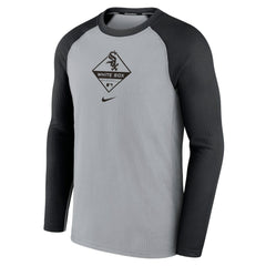 Chicago White Sox Nike Game Authentic Collection Performance Raglan Long Sleeve T-Shirt - Gray/Black T-shirts
