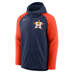 Houston Astros Nike Authentic Collection Performance Raglan Full-Zip Hoodie - Navy/Orange Hoodies