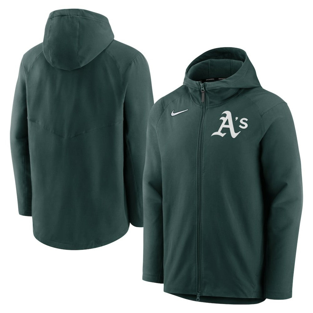 Athletics Nike Authentic Collection Performance Raglan Full-Zip Hoodie - Green Hoodies