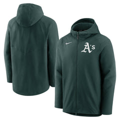 Athletics Nike Authentic Collection Performance Raglan Full-Zip Hoodie - Green Hoodies