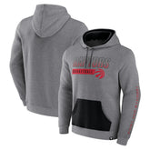 Toronto Raptors Off The Bench Color Block Pullover Hoodie Heathered Gray - Fanatics